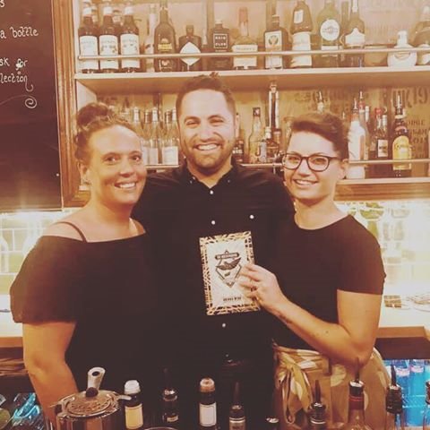 Louise, Mark and Vicky - owners of Mockingbird Truro